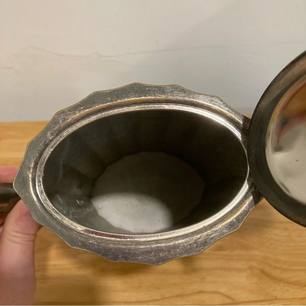 1960s Lunt Silver Plate Coffee Pot Mid Century Vintage - Picture 7 of 16